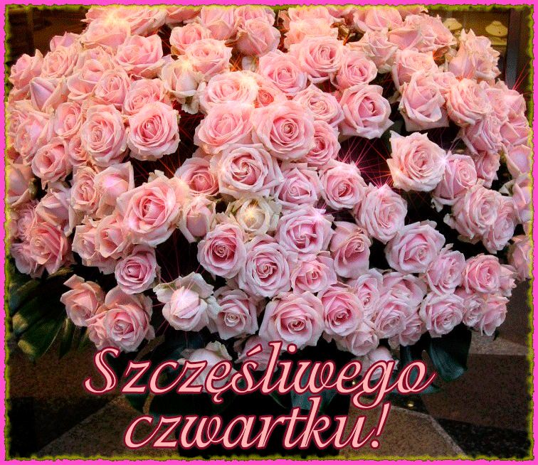 Duży bukiet kwiatów szczęśliwego czwartku